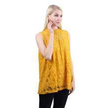 将图片加载到图库查看器，Women&#39;s Top Shirt Sleeveless Yellow 1

