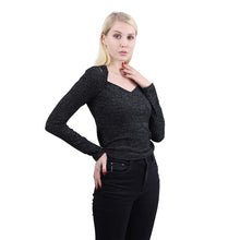 将图片加载到图库查看器，Women&#39;s Top Blouse Striped Black 1
