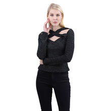 将图片加载到图库查看器，Women&#39;s Top Blouse Striped Black 1
